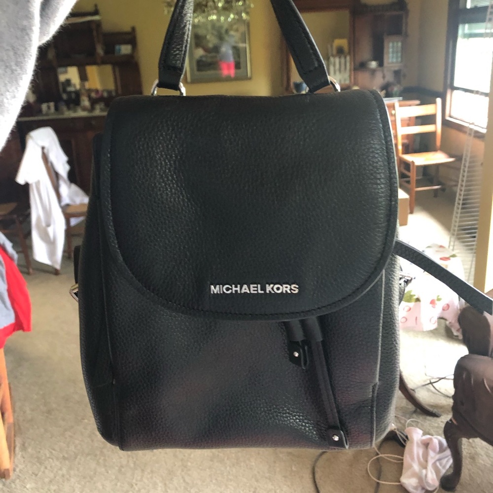 Michael Kors Black Mini Backpack